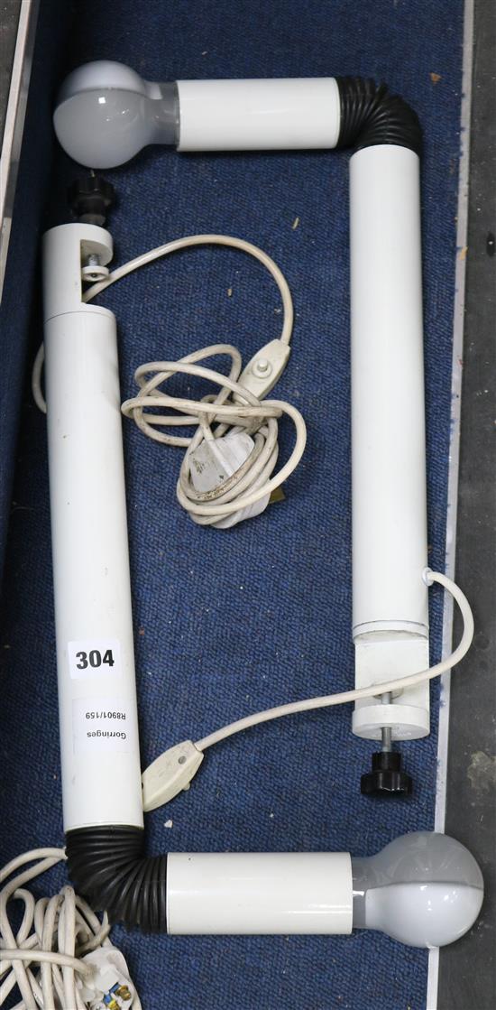 A pair of Lamp periscopes by Danilo & Corrado Aroldi for Stilnovo 1970 s